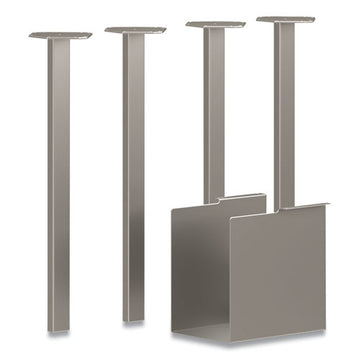 HON® Coze Table Legs, 5.75 X 28, Silver, 4-pack freeshipping - TVN Wholesale